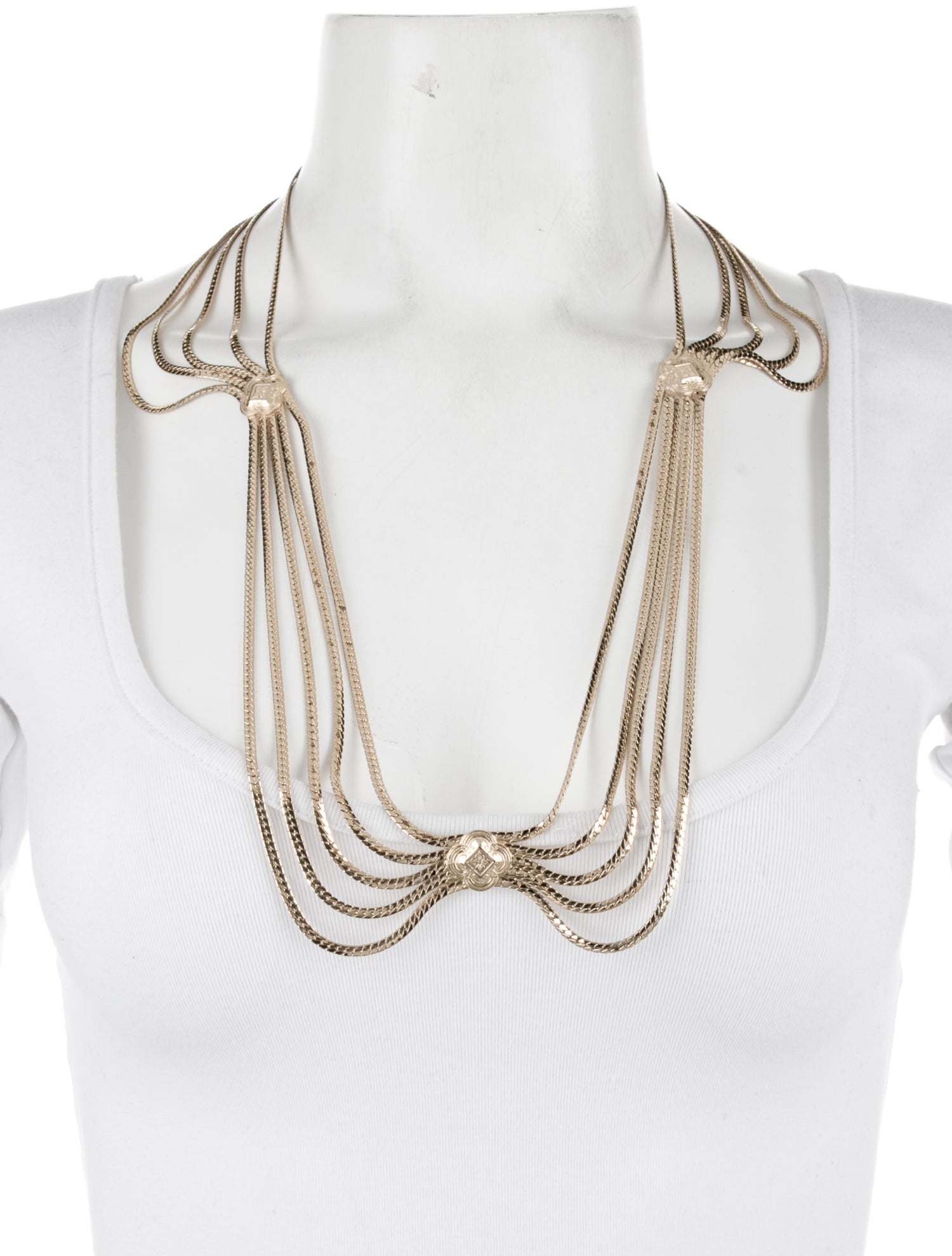 Christian Dior Vintage Multi Strand Necklace
